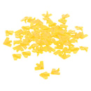 Set of 60 Pieces Plastic Board Game Counters with Plane Shape Numeracy Teaching Educational Material DIY Kids Toy Gift Yellow