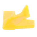 Set of 60 Pieces Plastic Board Game Counters with Plane Shape Numeracy Teaching Educational Material DIY Kids Toy Gift Yellow