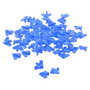 Set of 60 Pieces Plastic Board Game Counters with Plane Shape Numeracy Teaching Educational Material DIY Kids Toy Gift Blue
