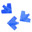 Set of 60 Pieces Plastic Board Game Counters with Plane Shape Numeracy Teaching Educational Material DIY Kids Toy Gift Blue