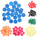 Set of 24 Pieces Plastic Currency Chips Poker Casino Chips Board Game with Crown Pattern DIY Craft Party Fun Black