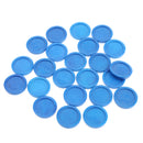 Set of 24 Pieces Plastic Currency Chips Poker Casino Chips Board Game with Crown Pattern DIY Craft Party Fun Blue