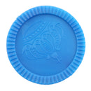 Set of 24 Pieces Plastic Currency Chips Poker Casino Chips Board Game with Crown Pattern DIY Craft Party Fun Blue