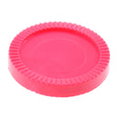 Set of 24 Pieces Plastic Currency Chips Poker Casino Chips Board Game with Crown Pattern DIY Craft Collectible Rose Red
