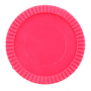 Set of 24 Pieces Plastic Currency Chips Poker Casino Chips Board Game with Crown Pattern DIY Craft Collectible Rose Red
