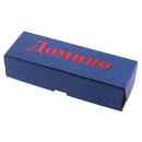 28 Pieces Double Six Dominoes Tile Blocks Game Set with Paper Case Traditional Board Travel Game Toys Blue
