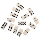 28 Pieces Double Six Dominoes Tile Blocks Game Set with Paper Case Traditional Board Travel Game Toys Blue