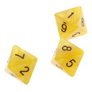10 pieces 8 Sided Dice D8 Polyhedral Dice for Dungeons and Dragons Party Table Games Yellow