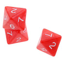 10 pieces 8 Sided Dice D8 Polyhedral Dice for Dungeons and Dragons Party Table Games Red