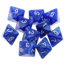 10 pieces 8 Sided Dice D8 Polyhedral Dice for Dungeons and Dragons Party Table Games Blue