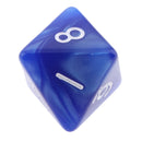 10 pieces 8 Sided Dice D8 Polyhedral Dice for Dungeons and Dragons Party Table Games Blue