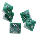 10 pieces 8 Sided Dice D8 Polyhedral Dice for Dungeons and Dragons Party Table Games Green