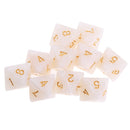 10pieces 8 Sided Dice D8 Polyhedral Dice for Dungeons and Dragons Party Table Games White