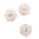 10pieces 8 Sided Dice D8 Polyhedral Dice for Dungeons and Dragons Party Table Games White