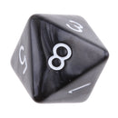 10 pieces 8 Sided Dice D8 Polyhedral Dice for Dungeons and Dragons Party Table Games Black