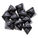 10 pieces 8 Sided Dice D8 Polyhedral Dice for Dungeons and Dragons Party Table Games Black