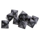 10 pieces 8 Sided Dice D8 Polyhedral Dice for Dungeons and Dragons Party Table Games Black