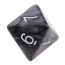 10 pieces 8 Sided Dice D8 Polyhedral Dice for Dungeons and Dragons Party Table Games Black