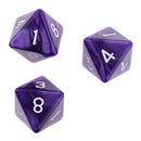 10 pieces 8 Sided Dice D8 Polyhedral Dice for Dungeons and Dragons Party Table Games Purple