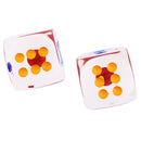 2 pieces 29mm Translucent Dice D6 6-Sided Dice Spot Dice for Board Games Table Games