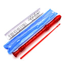 Durable 8-hole Translucent Recorder Clarinet for Kids Musical Toy 329mm Red