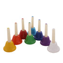 8 Pieces Diatonic Handbells Chromatic Bells Set Kids Rhythm Musical Toy Gift