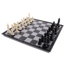 Professional Chess 3 In 1 Magnetic Board Chess Checkers Backgammon Set 31.5x15.6cm/12.4x6.14inch Classic Entertainment Toy