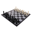 Professional Chess 3 In 1 Magnetic Board Chess Checkers Backgammon Set 31.5x15.6cm/12.4x6.14inch Classic Entertainment Toy