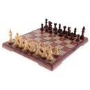 Set of Chess Folding Magnetic Board Chess Pieces Game Kids Intelligent Development Home Leisure Game 31.5x27cm/12.4x10.6inch