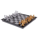 Portable Chess Folding Magnetic Board Chess Pieces Game Set DIY Kids Intelligent Development Home Entertainment Kids Gift