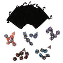 35PCS Polyhedral Dice 16mm for Dungeons and Dragons D20 D12 D10 D8 D6 D4 DND MTG RPG Games