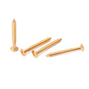4 Pcs Golden Bridge Plate Mounting Screws Bolts for Stratocaste Elerctric Guitar Parts