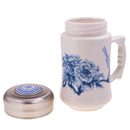 500ML Ceramic Vacuum Flask Water Bottle Chinese Coffee Insulated Cup 008