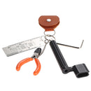 5 in 1 Guitar Accessory String Winder Fret Puller Removal w/ Action Ruler Pick Bag Set