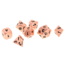 7 Metal Polyhedral Multi-sided Dice Die for RPG Dungeons&Dragons Game Copper