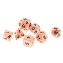 7 Metal Polyhedral Multi-sided Dice Die for RPG Dungeons&Dragons Game Copper