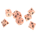 7 Metal Polyhedral Multi-sided Dice Die for RPG Dungeons&Dragons Game Copper