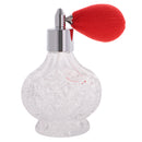 Retro Decorative Crystal Clear Glass Perfume Bottle Spray Scent Pump Refillable Travel Makeup Tools Lovers Gift 100ml Red