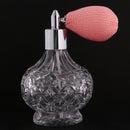 Vintage Crystal Empty Perfume Aftershave Bottle Short Spray Atomizer Refillable Lady Gifts Glass 100ml Pink