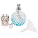 Vintage Crystal Perfume Fragrance Bottle Spray Atomizer Refillable Makeup Tools Kits Replacement Glass 100ml DIY Lady Gift Blue