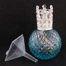 Vintage Crystal Perfume Fragrance Bottle Spray Atomizer Refillable Makeup Tools Kits Replacement Glass 100ml DIY Lady Gift Blue