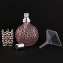 Vintage Crystal Perfume Fragrance Bottle Spray Atomizer Refillable Makeup Tools Kits Replacement Glass 100ml DIY Lady Gift Pink