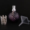 Vintage Crystal Perfume Fragrance Bottle Spray Atomizer Refillable Makeup Tools Kits Replacement Glass 100ml DIY Lady Gift Purple