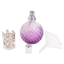 Vintage Crystal Perfume Fragrance Bottle Spray Atomizer Refillable Makeup Tools Kits Replacement Glass 100ml DIY Lady Gift Purple