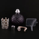 Vintage Crystal Perfume Fragrance Bottle Spray Atomizer Refillable Makeup Tools Kits Replacement Glass 100ml DIY Lady Gift Purple