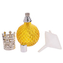 Vintage Crystal Perfume Fragrance Bottle Spray Atomizer Refillable Makeup Tools Kits Replacement Glass 100ml DIY Lady Gift Yellow