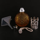 Vintage Crystal Perfume Fragrance Bottle Spray Atomizer Refillable Makeup Tools Kits Replacement Glass 100ml DIY Lady Gift Yellow