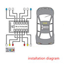 12 LED Lighting System Kit Brake Simulation Flashing Lights for 1/10 RC Car