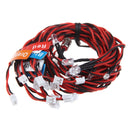 12 LED Lighting System Kit Brake Simulation Flashing Lights for 1/10 RC Car