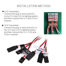 12 LED 4 Colors Flashing Light System Kit for RC Car Yokomo Kits 4.8-6.0V